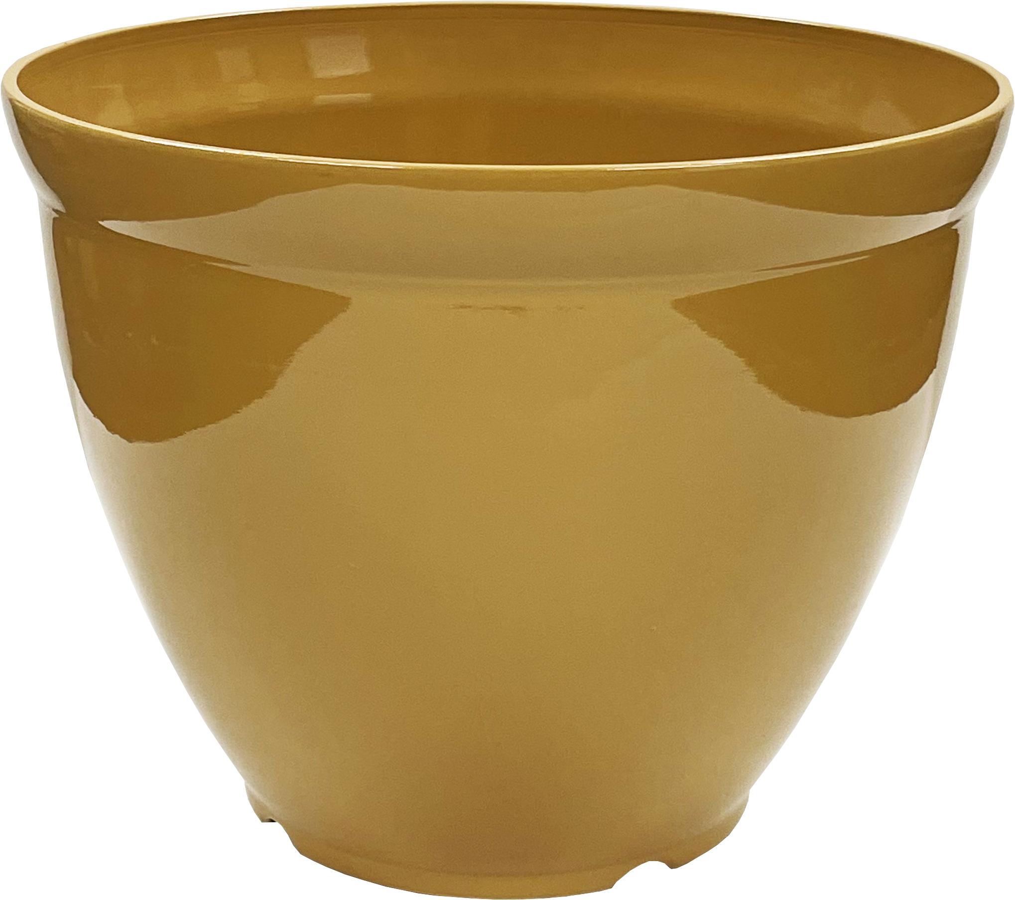 15 x 11.5 Inch Bell Planter Harvest Gold Gloss - 12 per case - Decorative Planters